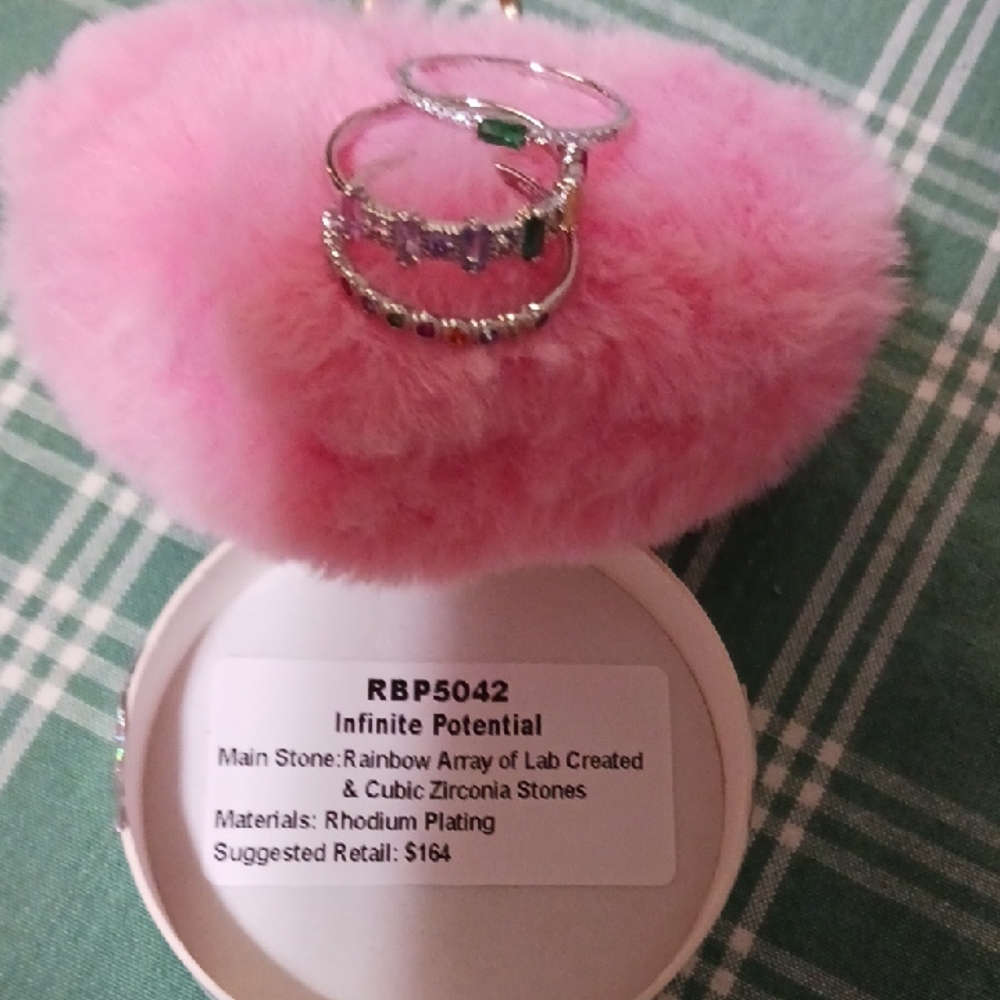 Colorful Gemstone Rings Set - Picture 3 of 4